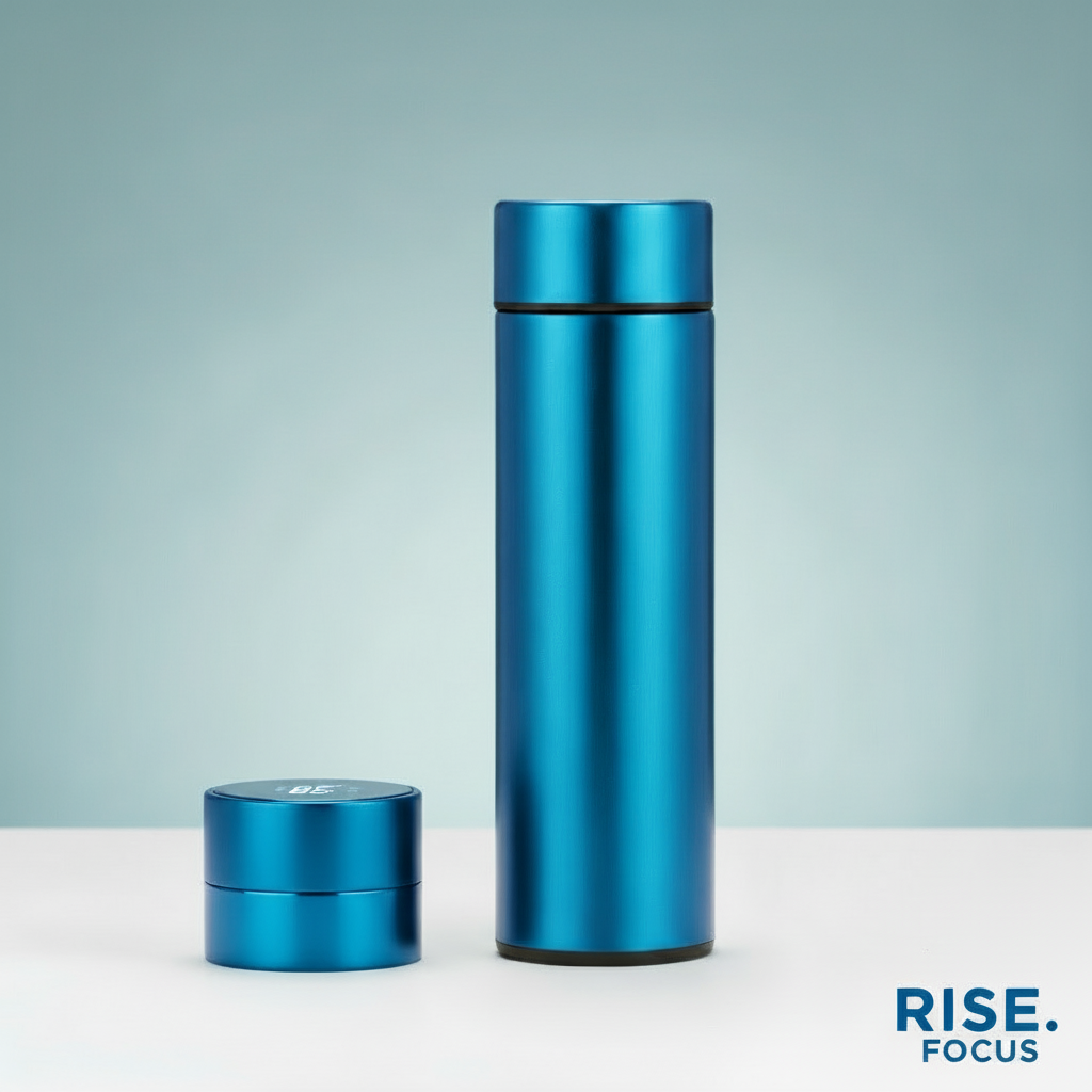 Blue Smart Bottle - FOCUS with Blue Background