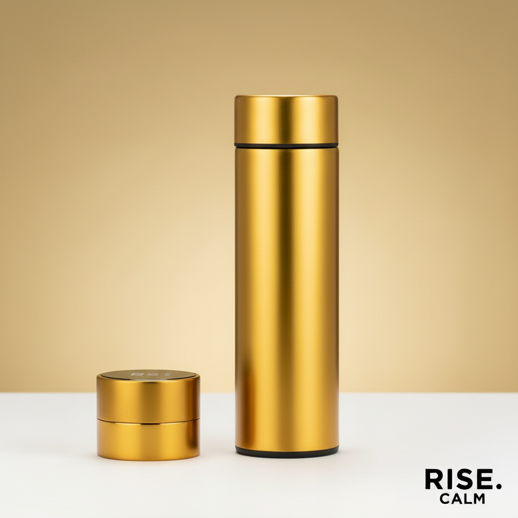Garrafa RISE CALM Dourada