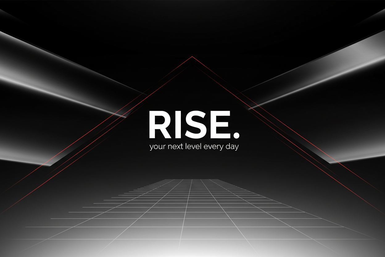 Hero Banner RISE. variação linhas ascendentes