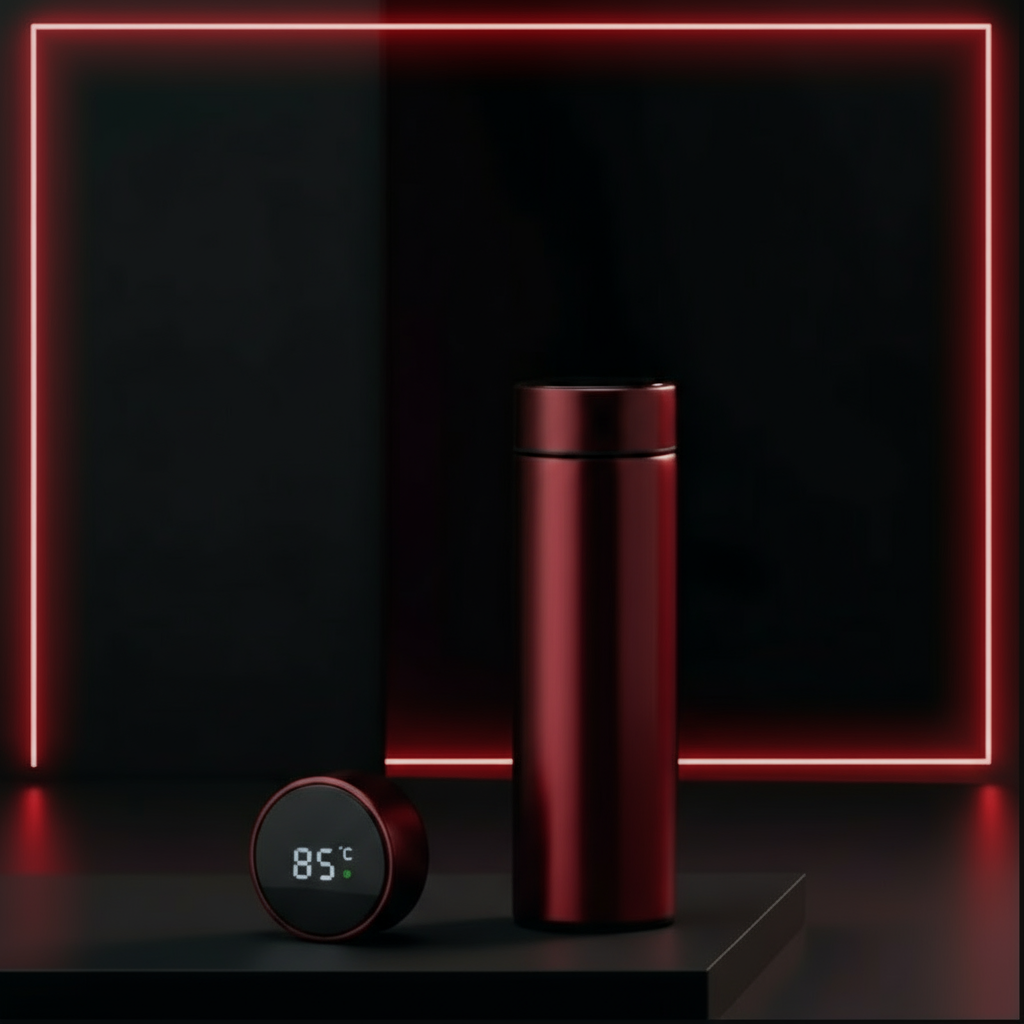 Red Smart Bottle with Complete Red Frame